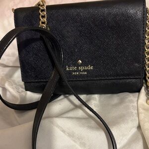 Kate Spade Black and Gold Crossbody Bag